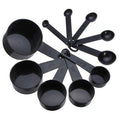 10-Piece Plastic Measuring Cups and Spoons Set - 5 Cups (15ml-250ml) & 5 Spoons (0.6ml-7.5ml) - Baking & Cooking Tool...