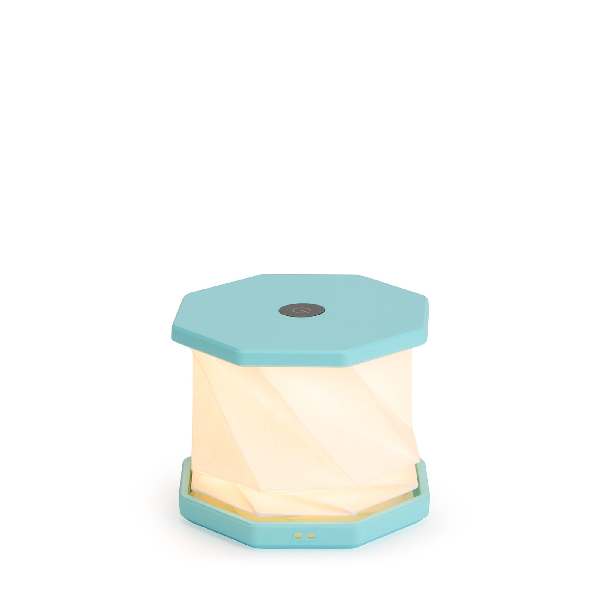 Twist Hexagon Portable Table Lamp - Lagoon Teal
