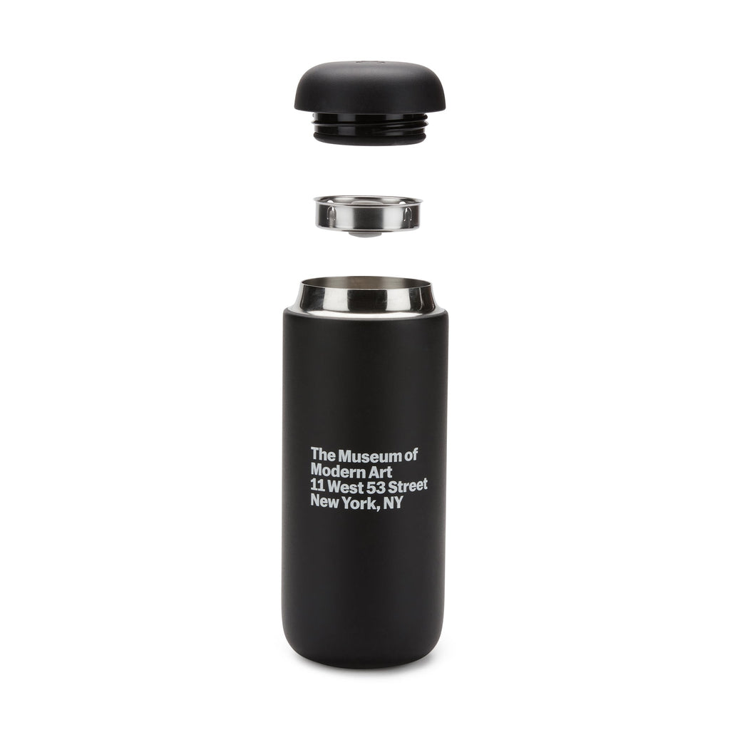 MoMA Address Insulated Travel Mug - Black