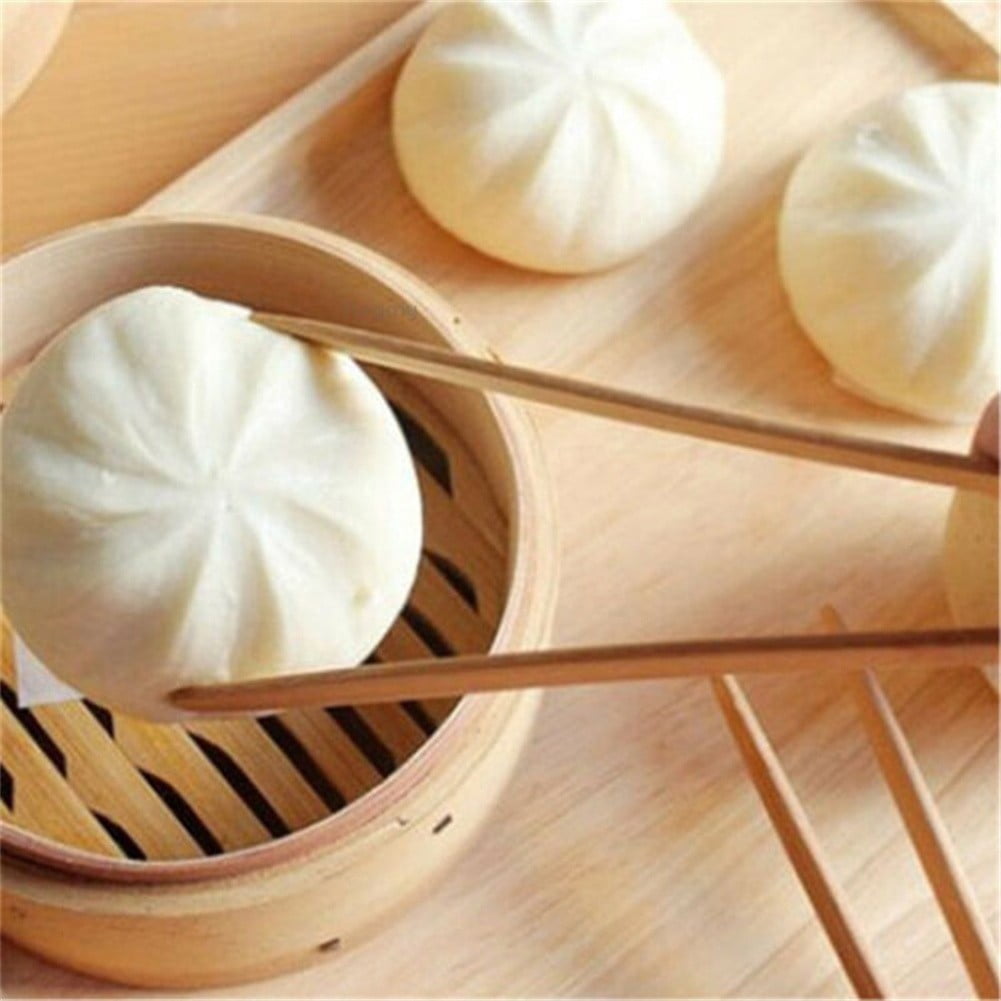 2 Pcs Bamboo Toaster Tongs for Toast Pickles Tea Cooking Kitchen Tongs