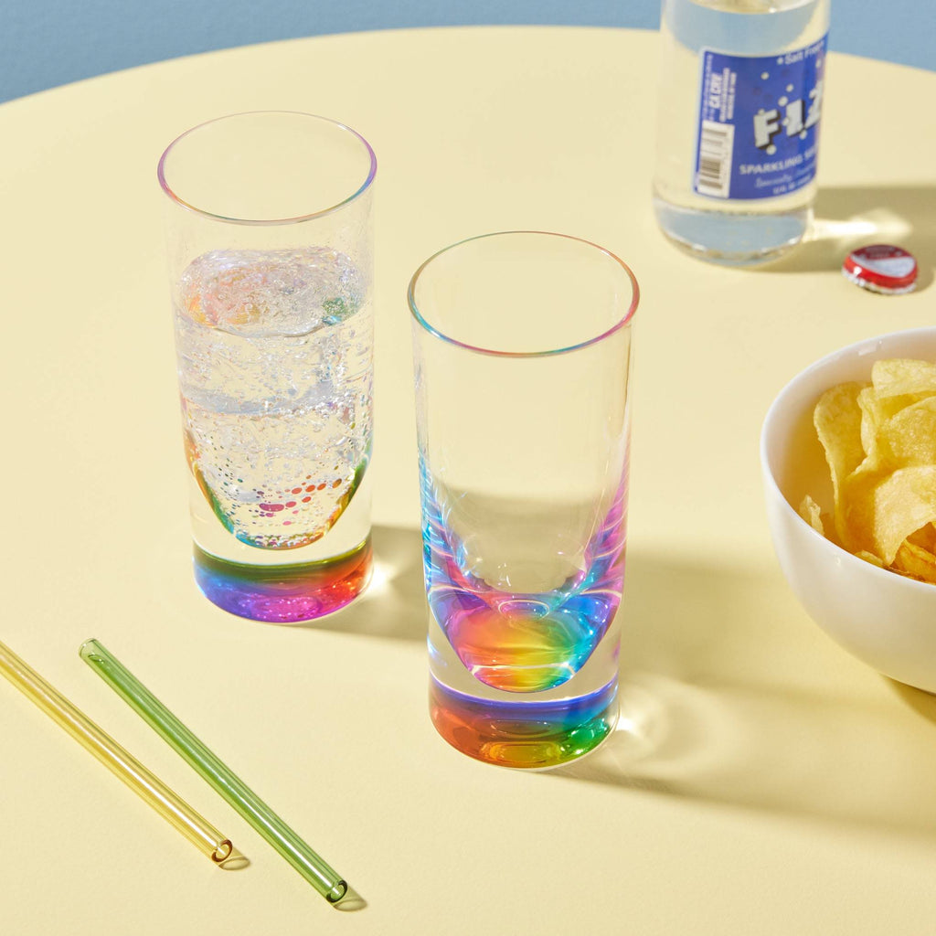 Teardrop Rainbow Acrylic Tumbler