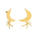 Joan Mir?? Gold-Plated Moon &amp; Star Earrings