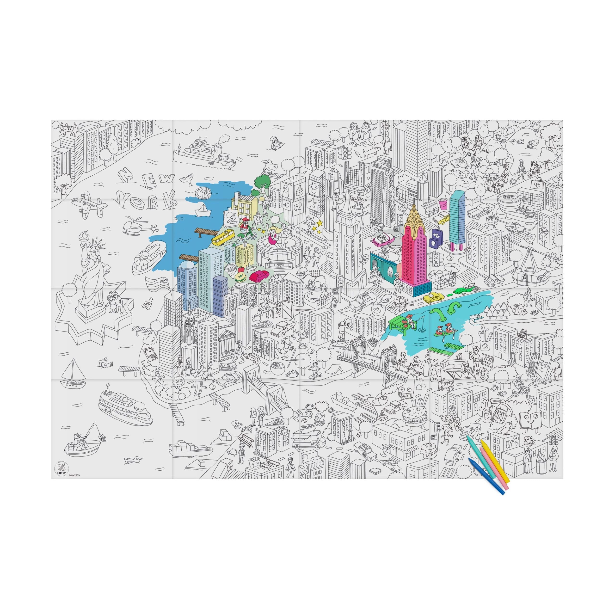 Giant Coloring Poster - NYC