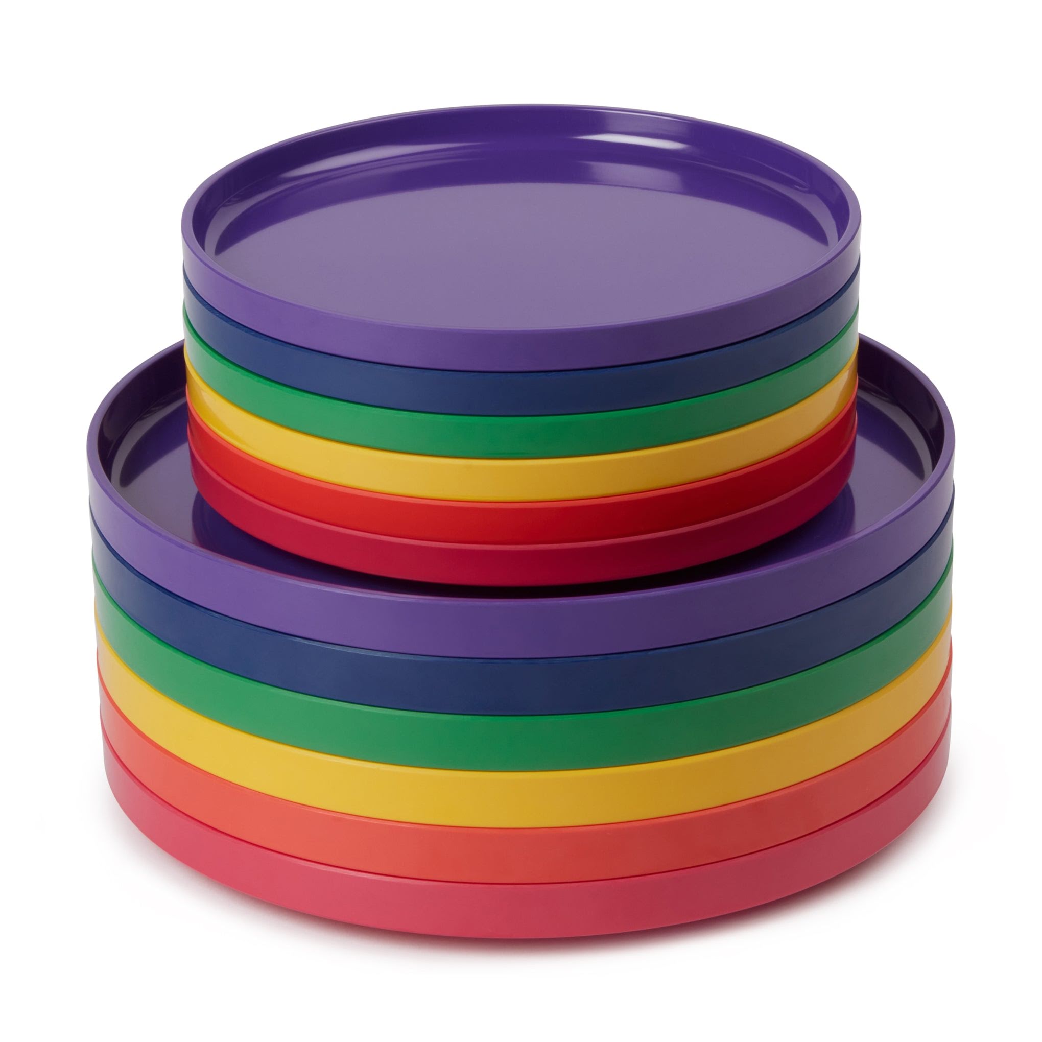 Vignelli Hellerware Rainbow Stacking Dinnerware - Set of 6