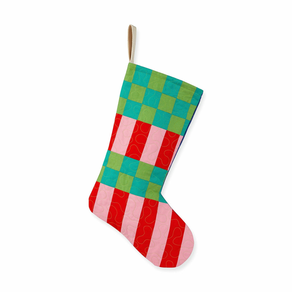 Hand-Quilted Christmas Stocking - 1