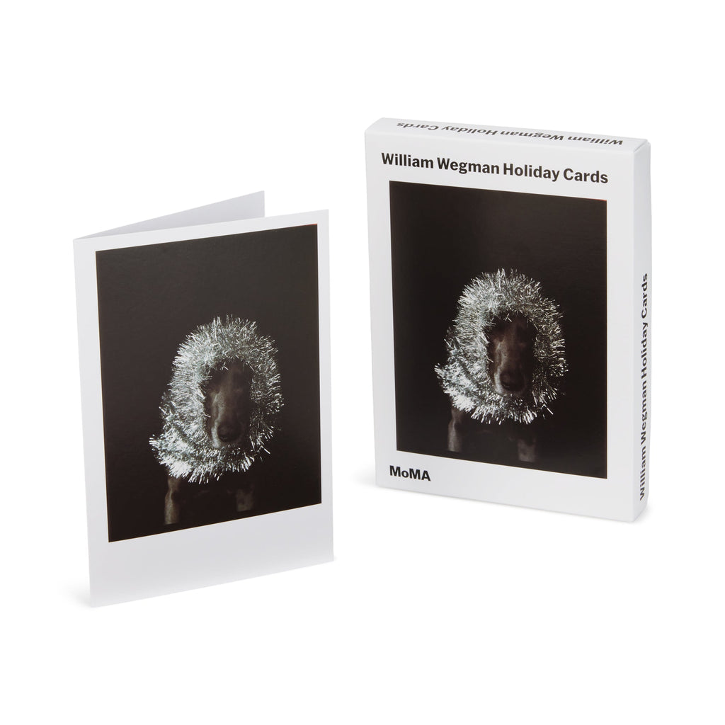 William Wegman Man Ray with Tinsel Holiday Cards - Set of 12