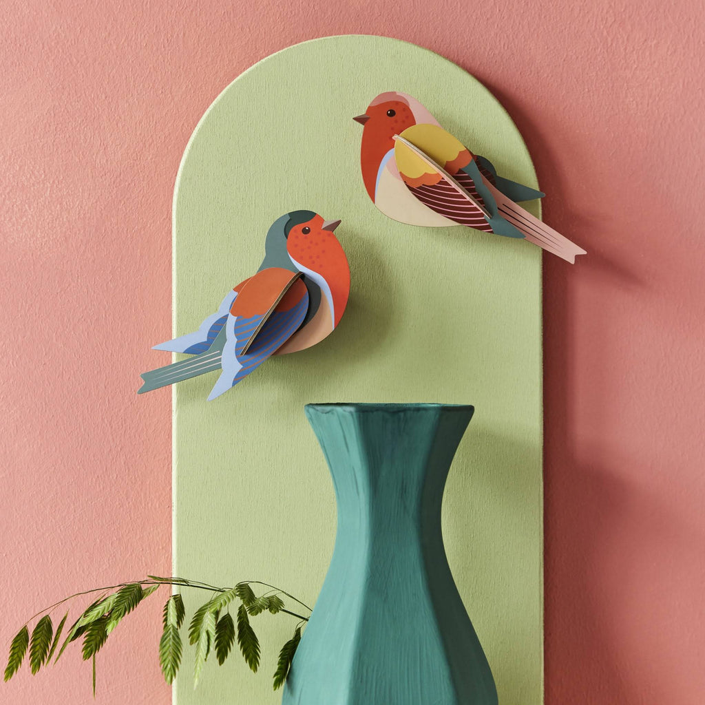 DIY Garden Bird Wall Art Kits - Robins
