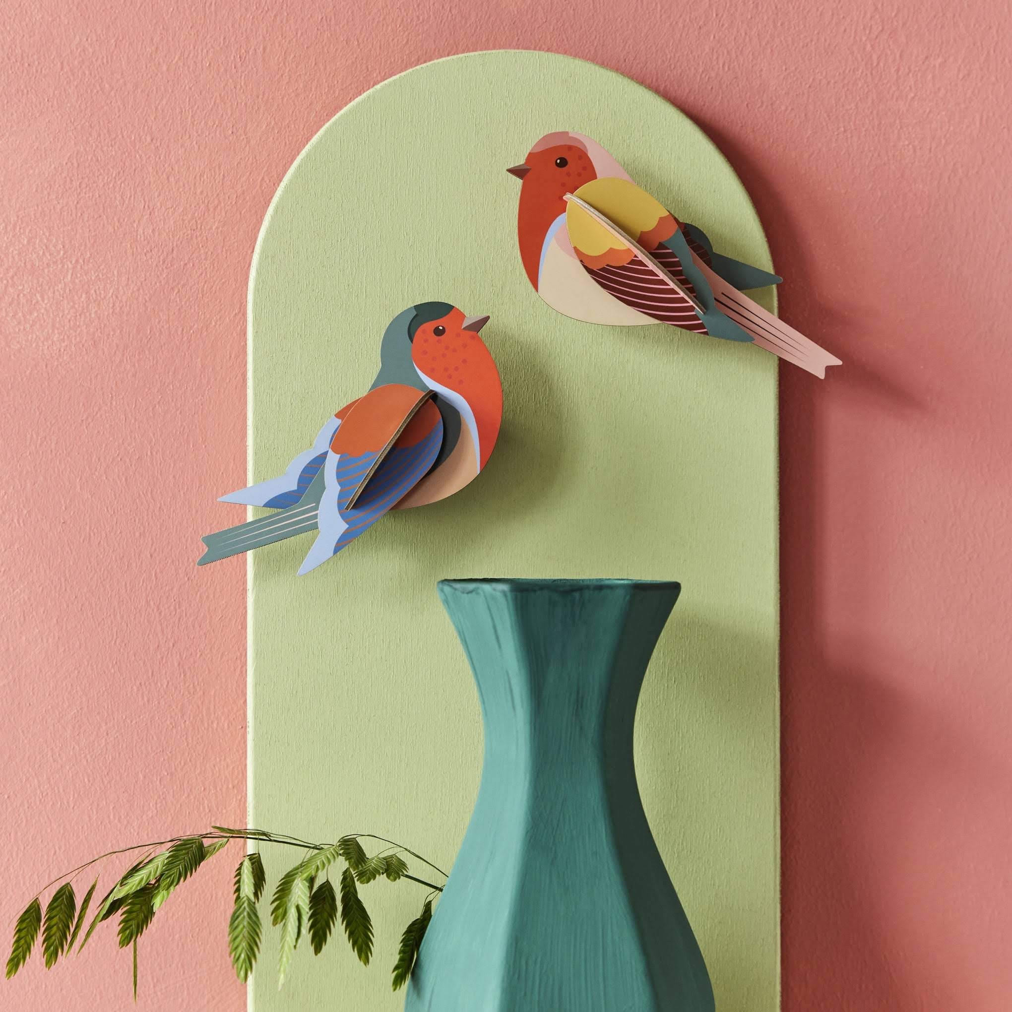 DIY Garden Bird Wall Art Kits - Robins