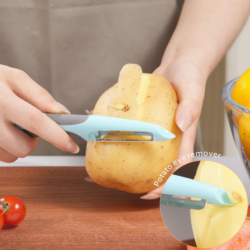 Vegetable Peeler, 5pcs Stainless Steel Veggie Peeler for Potato Carrot Orange Apple Fruit