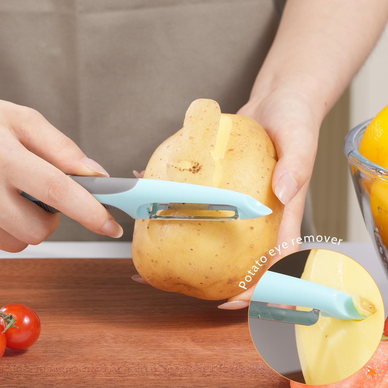 Vegetable Peeler, 5pcs Stainless Steel Veggie Peeler for Potato Carrot Orange Apple Fruit