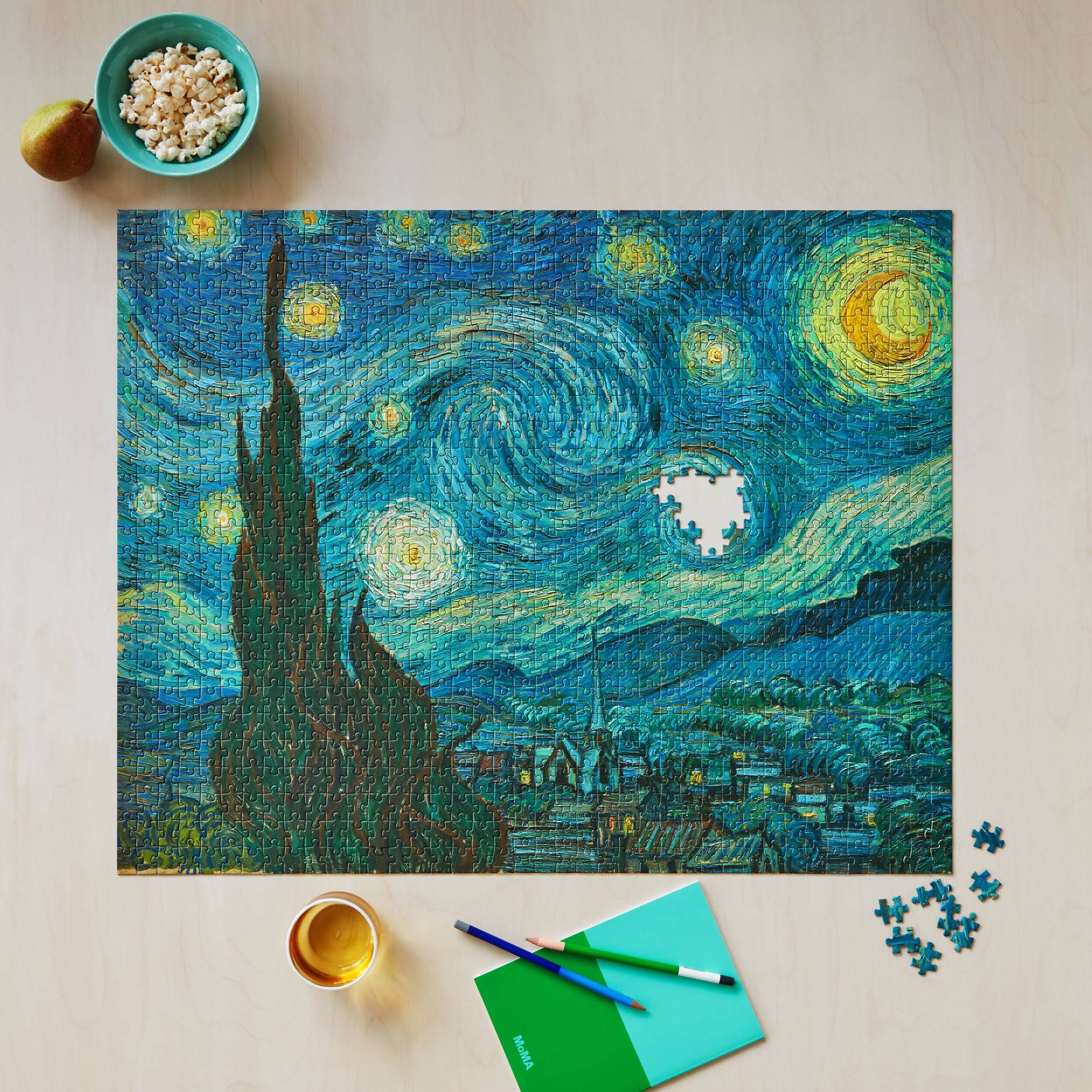Vincent van Gogh Starry Night Jigsaw Puzzle - 1.000 Pieces