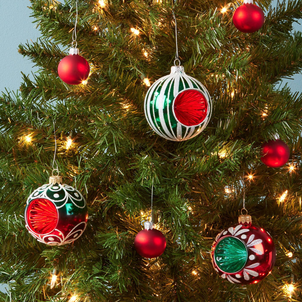 Classic Glass Ornaments - Set of 3