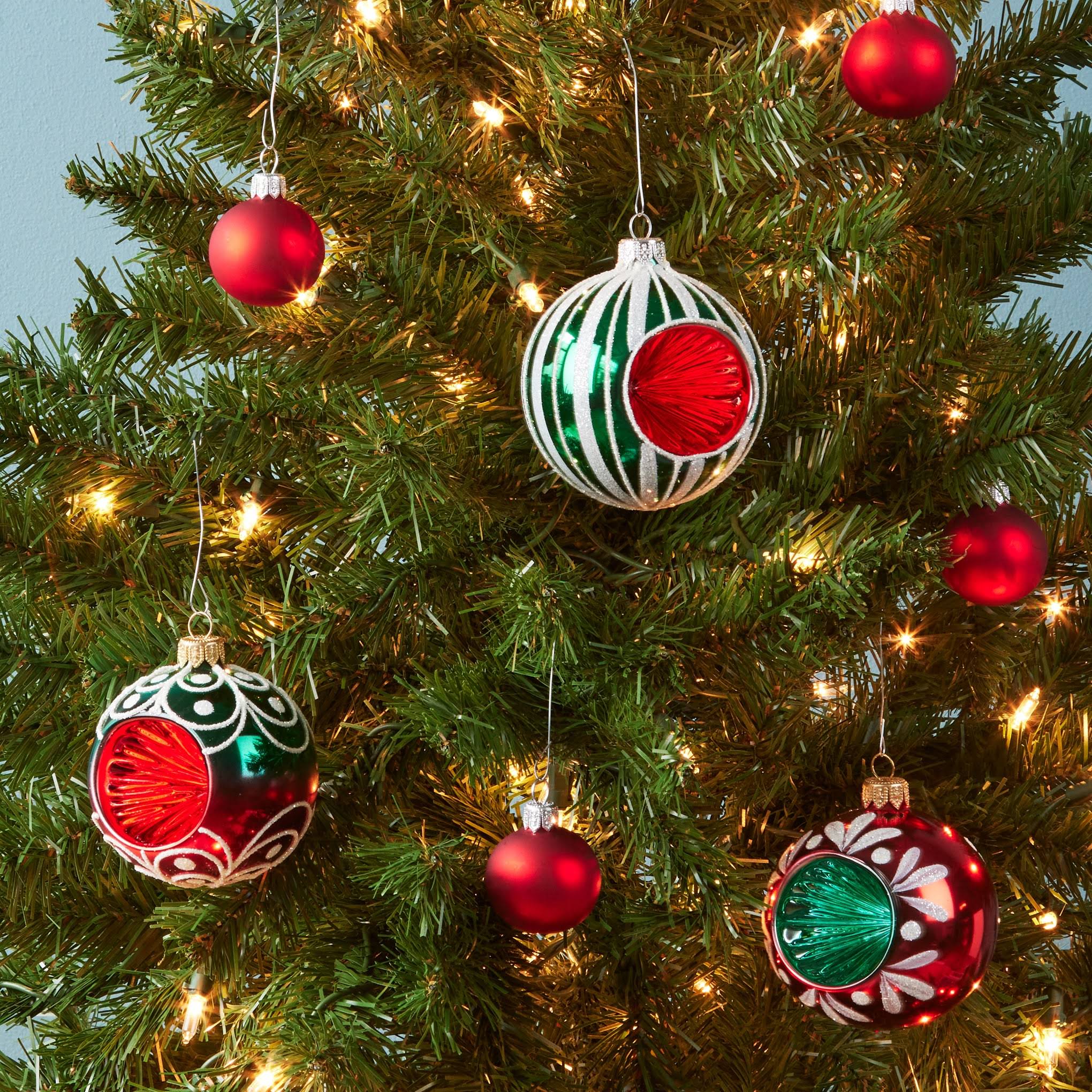 Classic Glass Ornaments - Set of 3