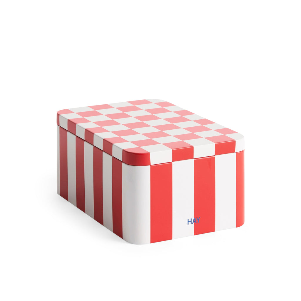 HAY Tin Container - Red/ Off White