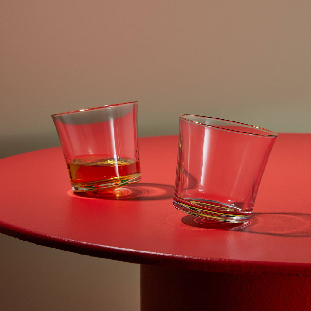 Japanese Rocking Whisky Glass - Gold