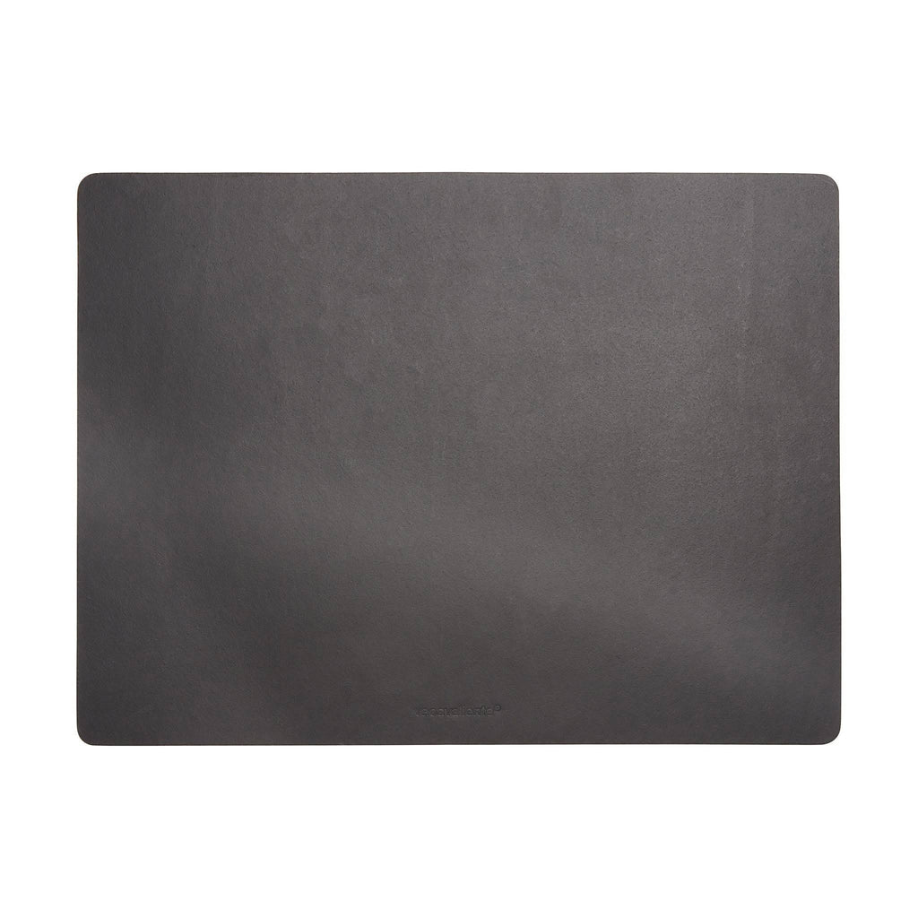 Dual-Sided Recycled Leather Placemat - Green/ Black