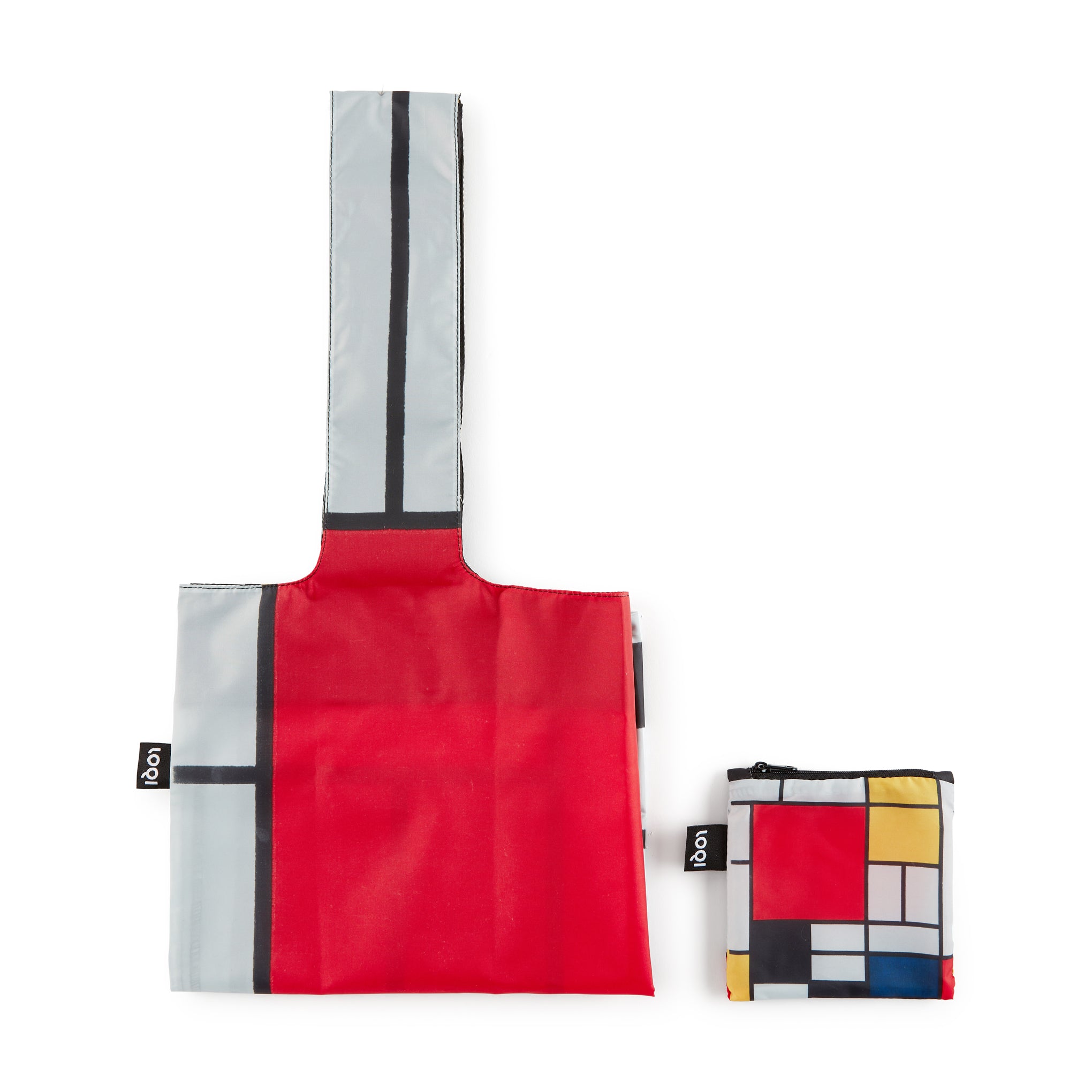 Loqi Recycled Polyester Artist Tote Bag - Mondrian