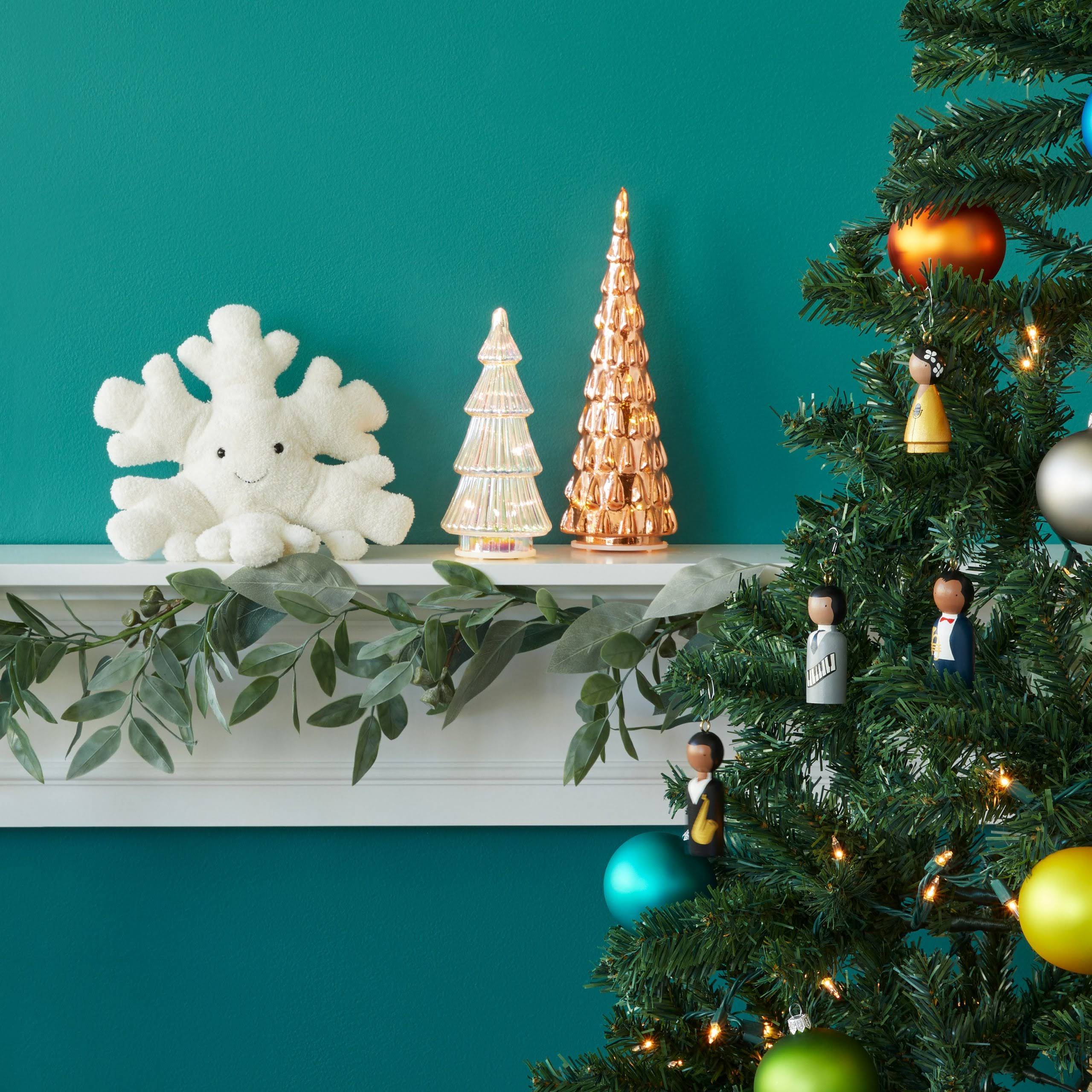 MoMA LED Glass Lighted Tree- Large - White Tiered