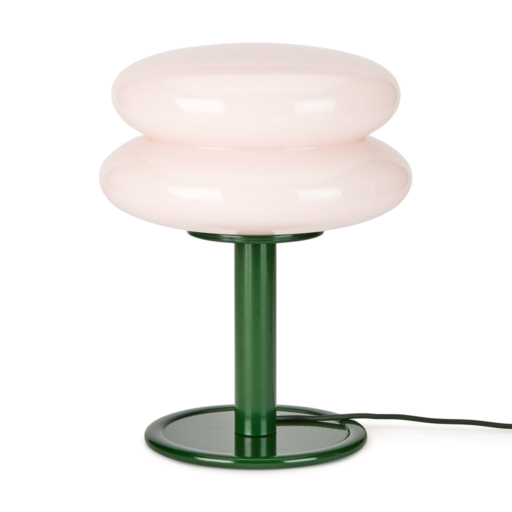 Snowman Table Lamp - Pink/ Green