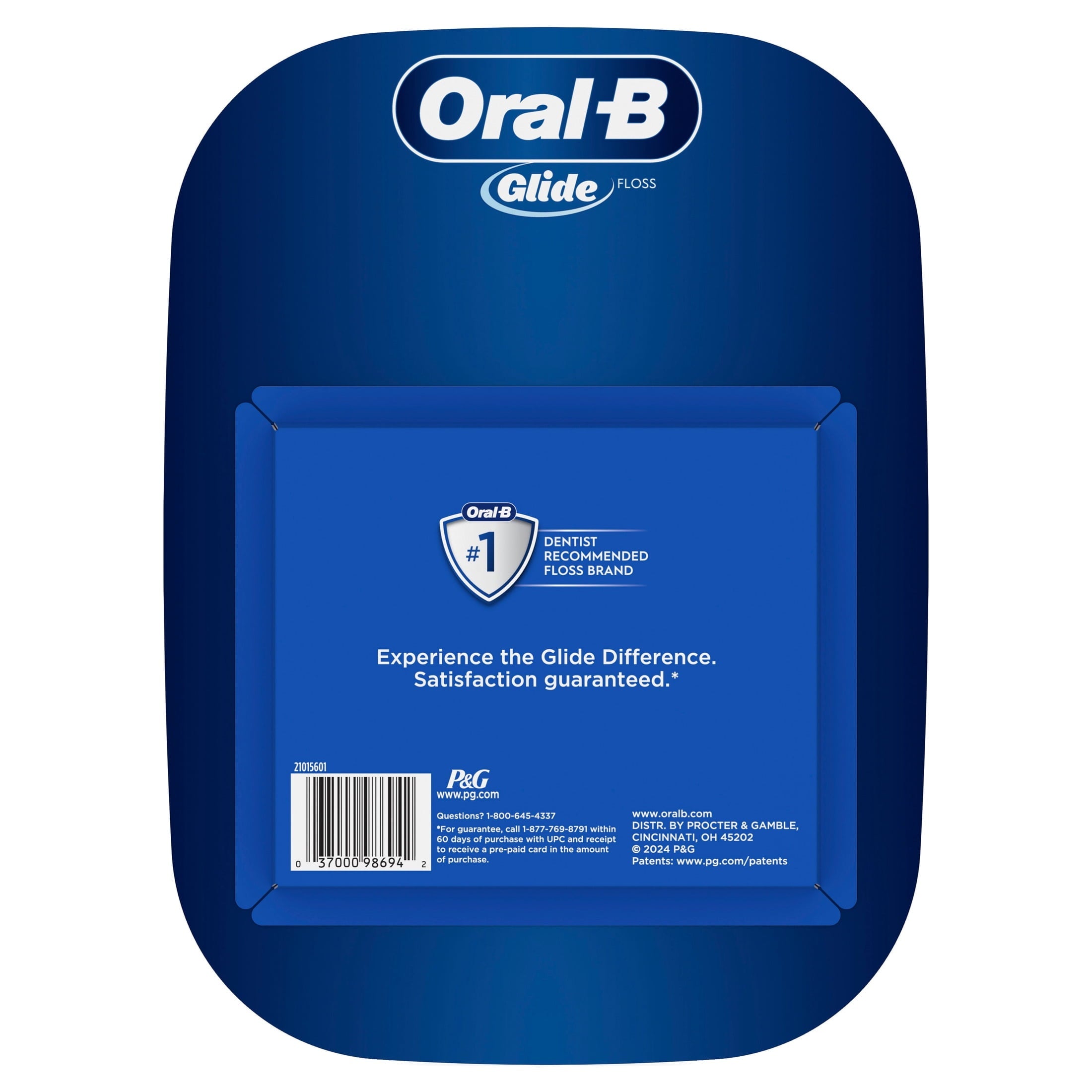 ‑B Floss, Glide Pro‑Health Deep Clean Waxed Dental Floss, Cool Mint, 40m, 3 Pack
