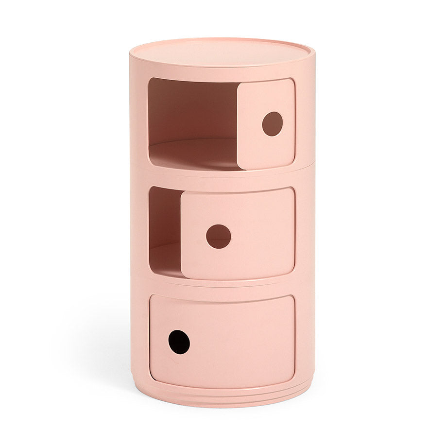 Kartell Bio Componibili 3 Tier Storage - Pink