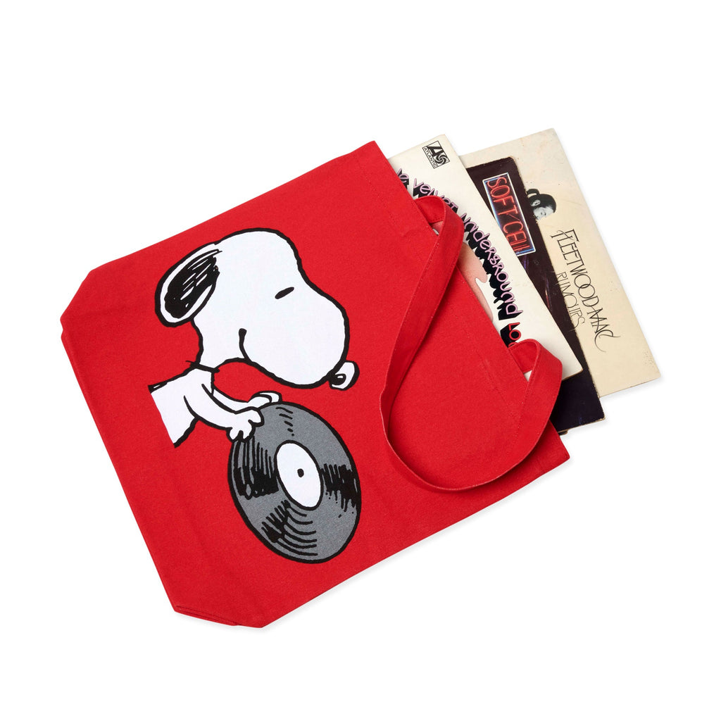 Snoopy Cotton Canvas Tote Bag - Red