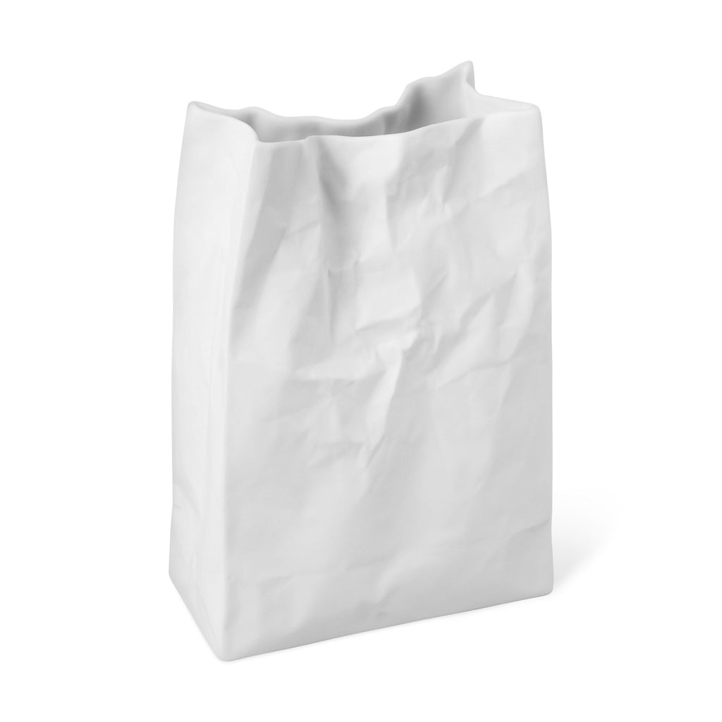 Crinkle Bag Porcelain Vase