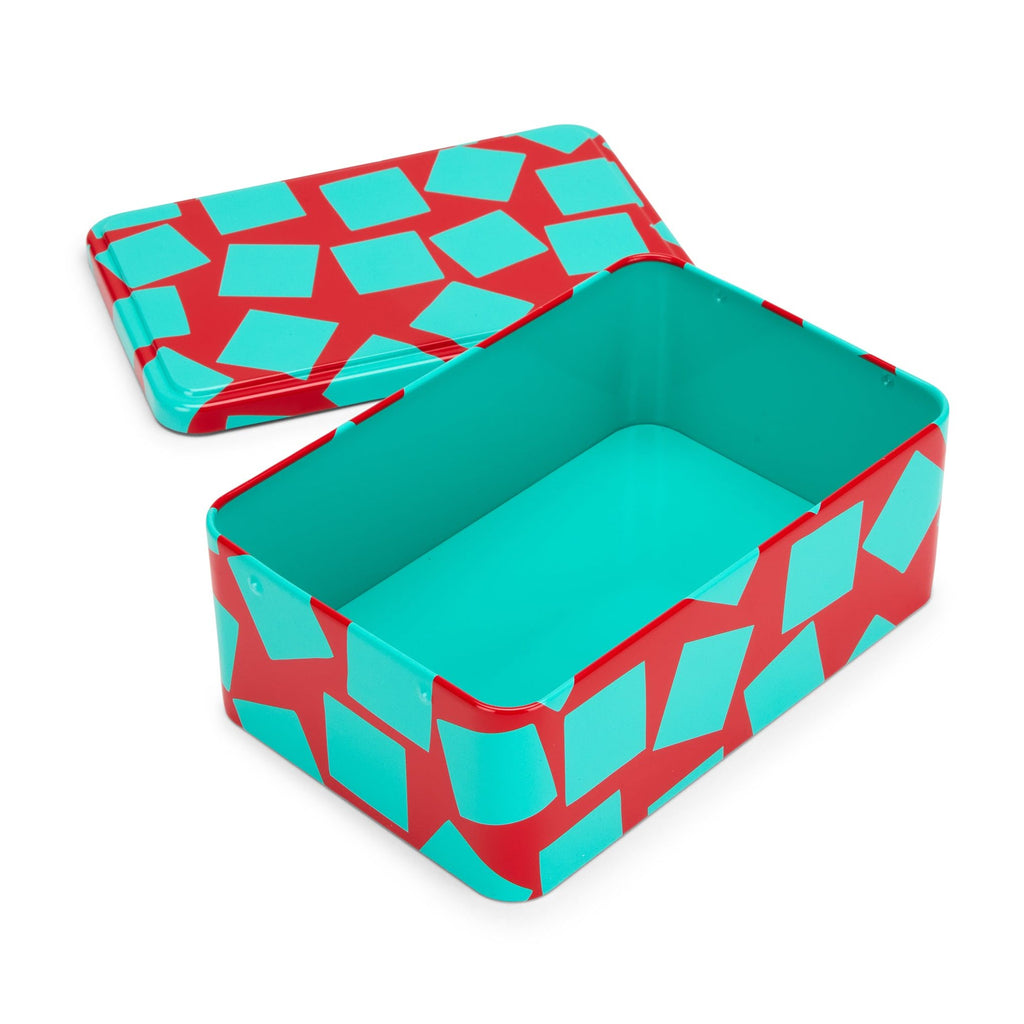 George Sowden Horizontal Tin - Red/ Turquoise
