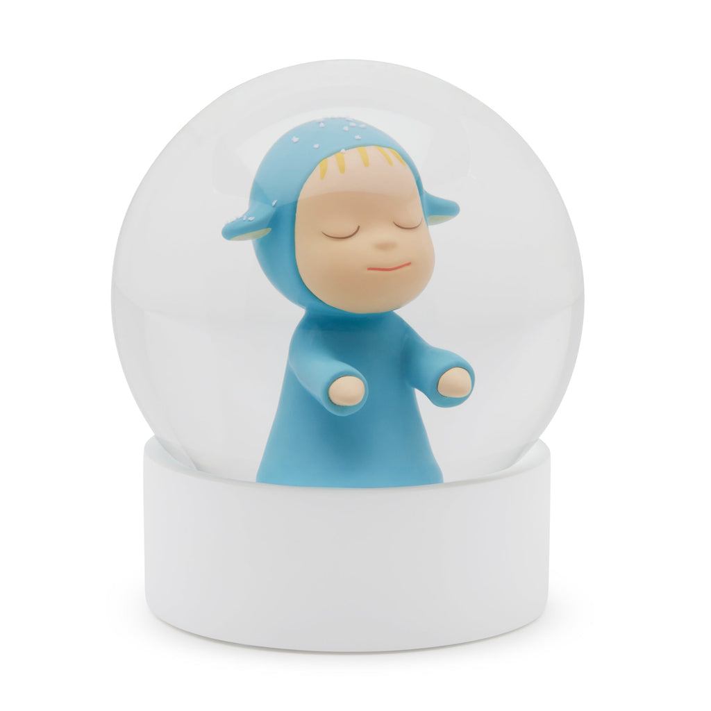 Yoshitomo Nara Little Wanderer Snow Globe - Blue