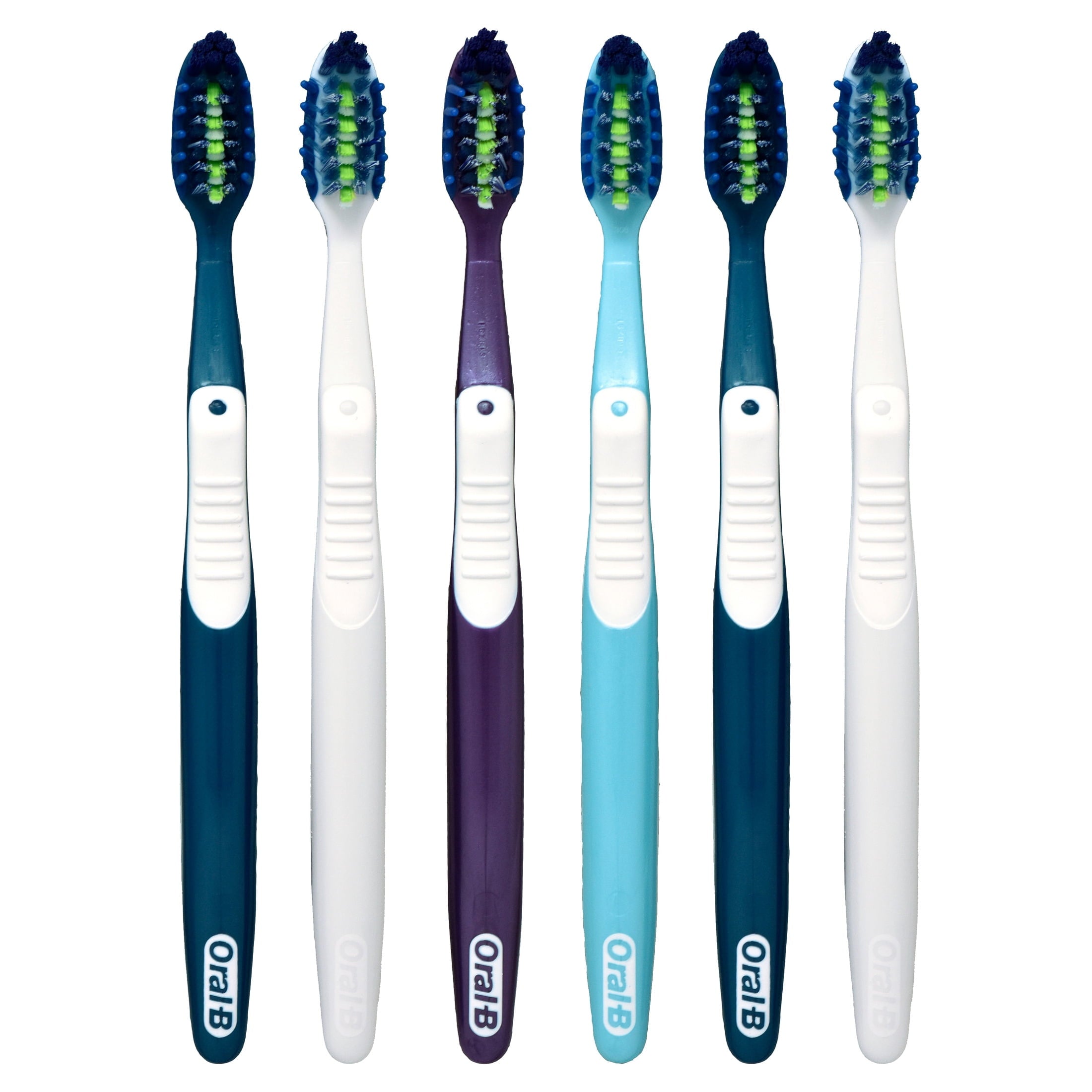 Toothbrush Pro Clean Cross Action, Deep Plaque Removal, 6 Count