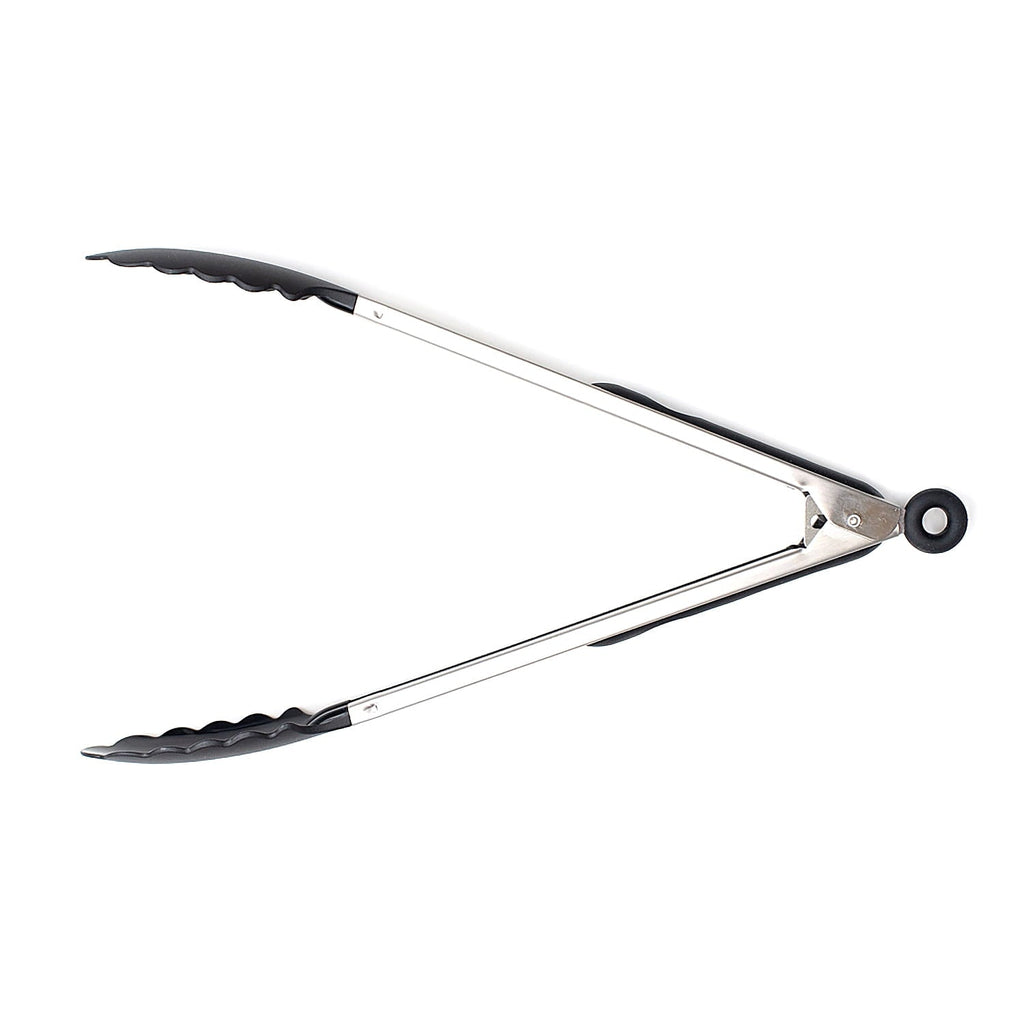 13 Inch Rust Resistant Nylon End Stainless Steel Dripless Kitchen Tongs
