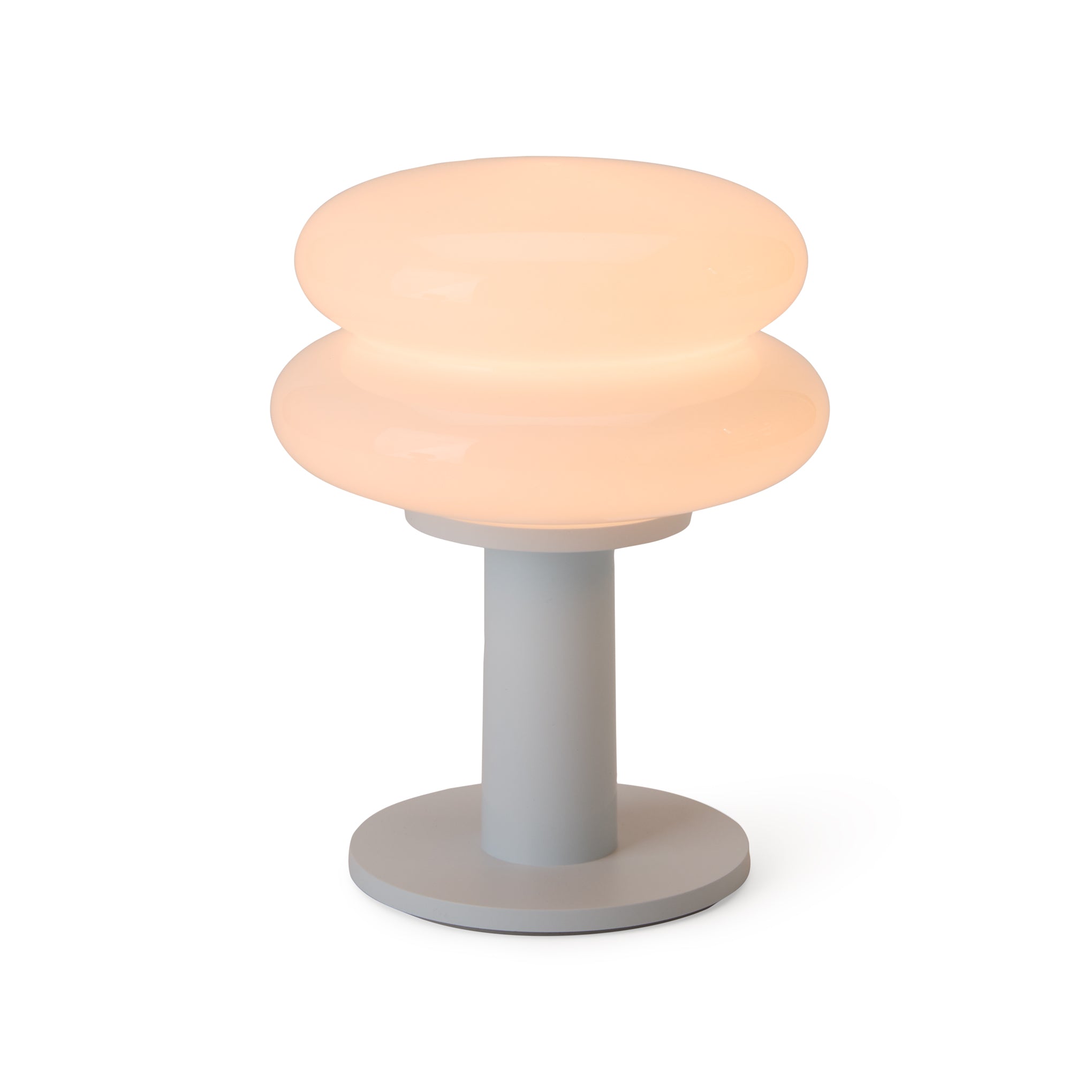 Snowman 15 Portable Lamp - White/ Ice Blue
