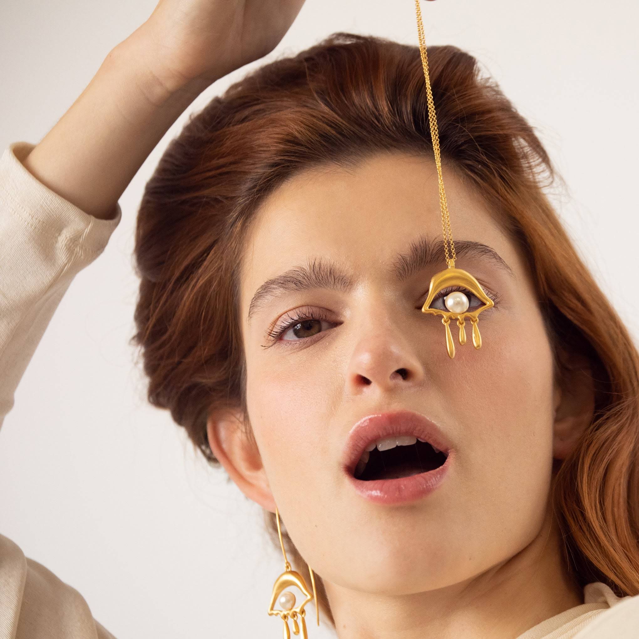 Salvador Dal?? Gold-Plated Eye Drop Necklace