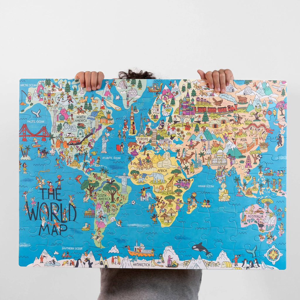 World Map Jigsaw Puzzle - 100 Pieces
