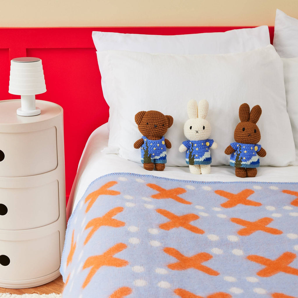 Miffy &amp; Friends Crochet Van Gogh The Starry Night Plush Toy - Miffy