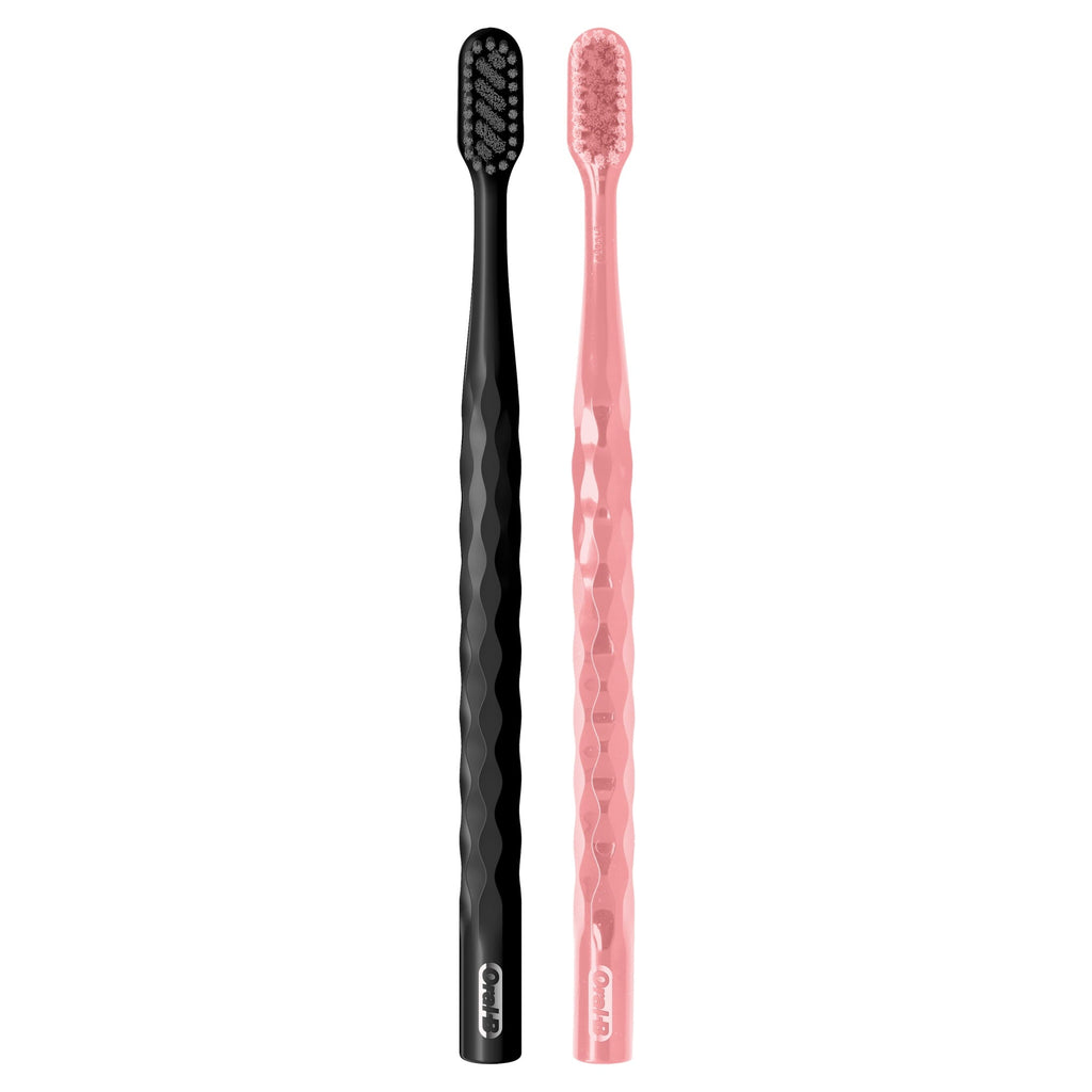 (2 pack)  Toothbrush Pro Whitening Brilliance, Extra Soft, Black and C, 2 Count