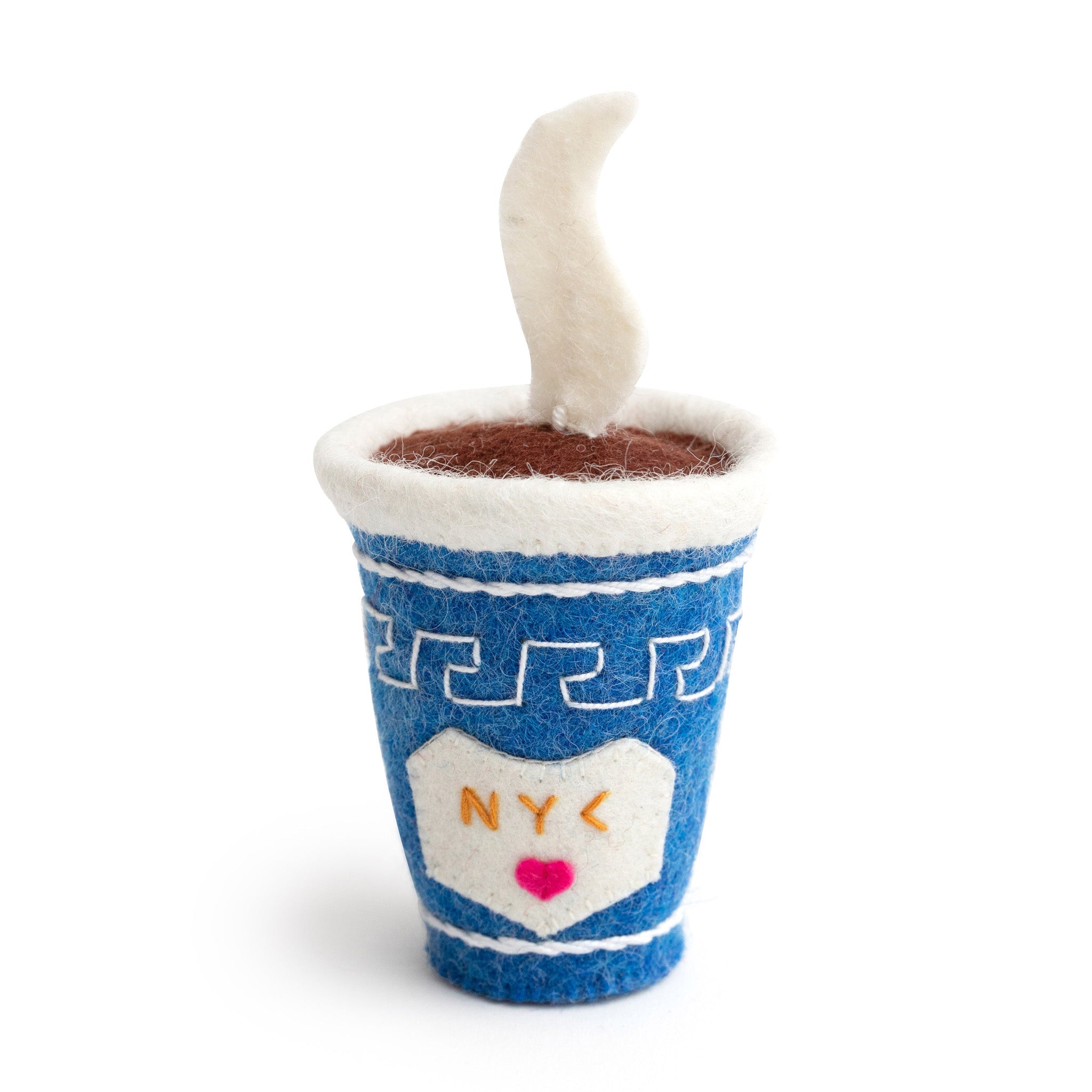 NYC Felt Ornament - Coffee