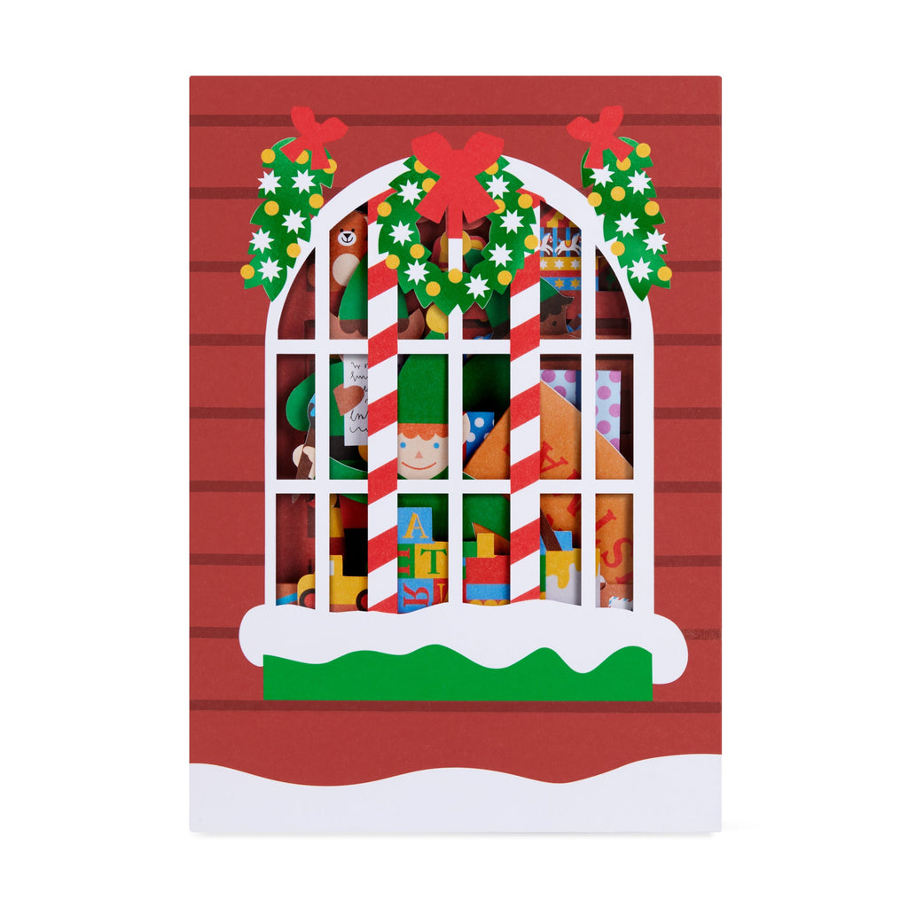 Santa's Workshop Holiday Pop-Up Cards - Set of 8