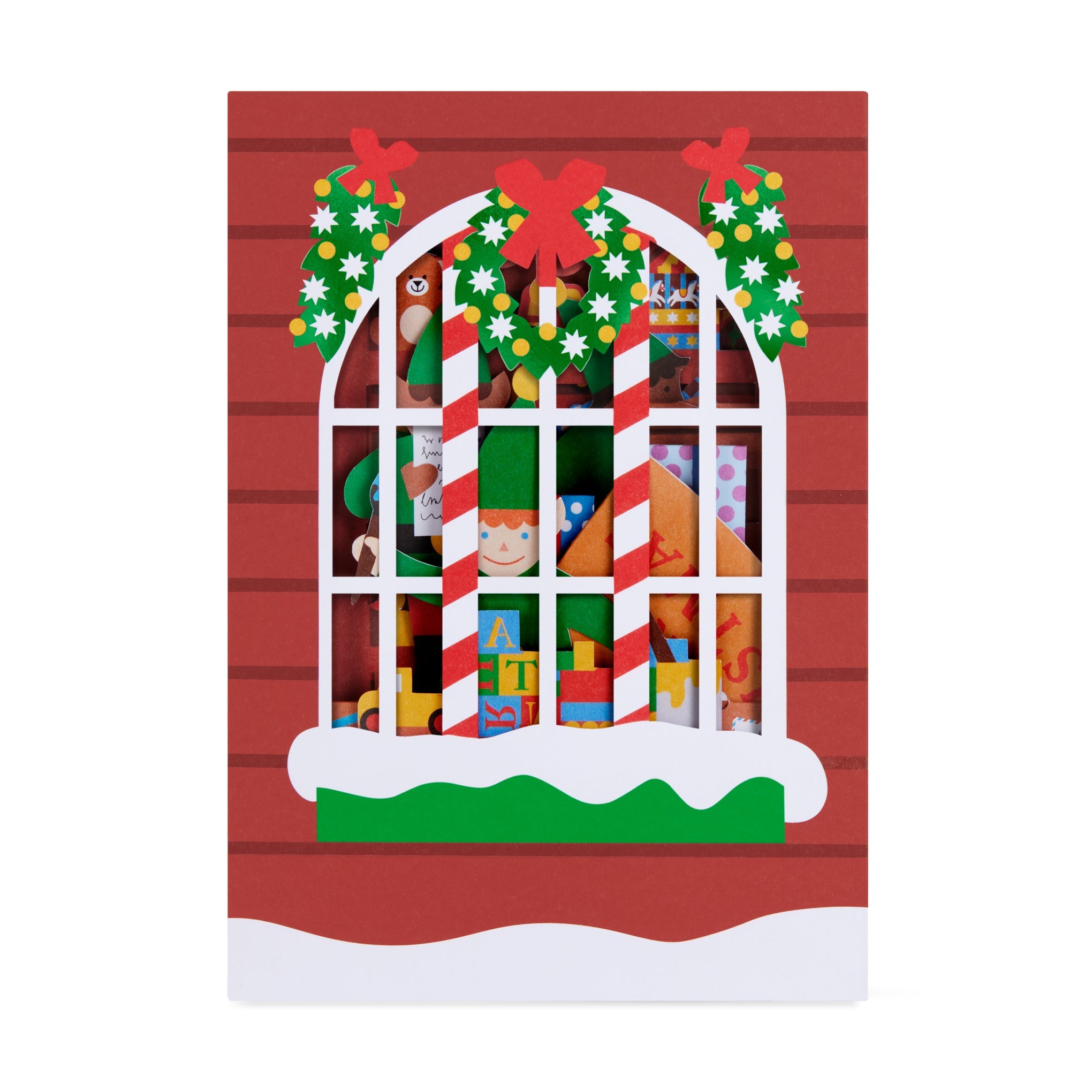 Santa's Workshop Holiday Pop-Up Cards - Set of 8