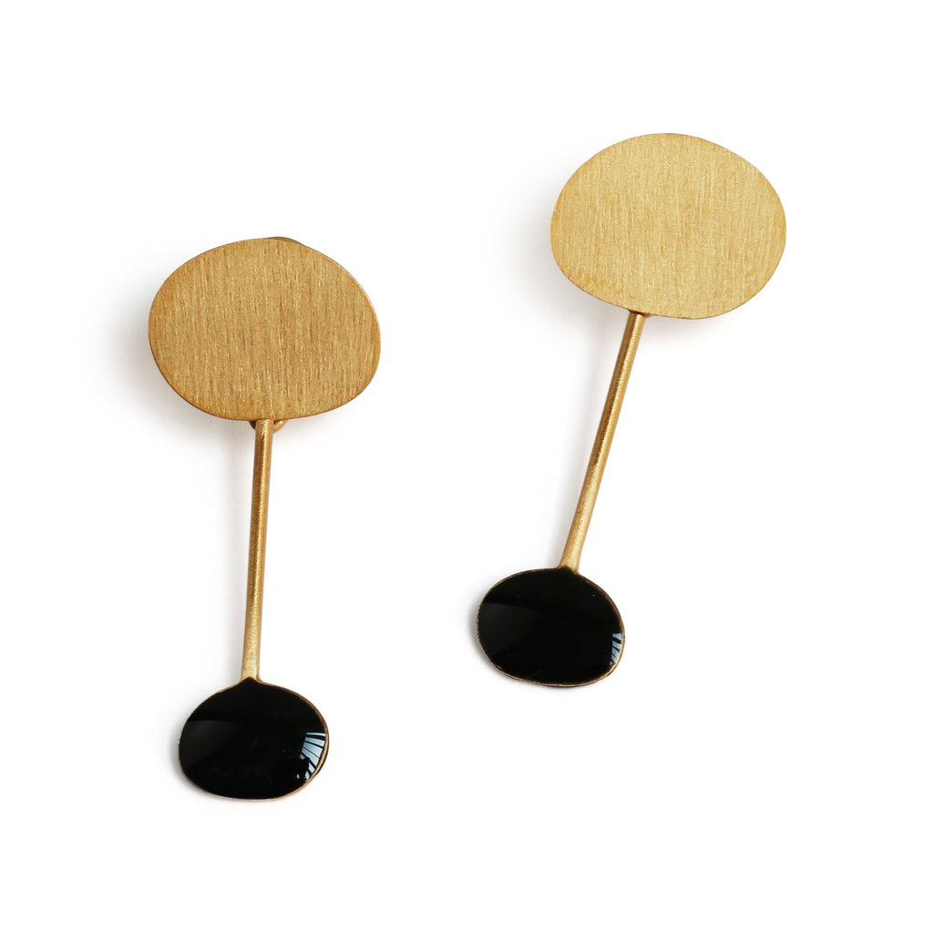 Joan Mir?? Gold-Plated Dot Drop Earrings