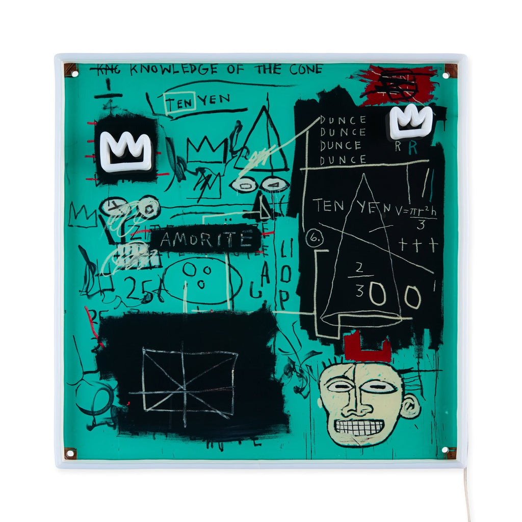 Yellowpop Jean-Michel Basquiat Equals Pi Neon Sign