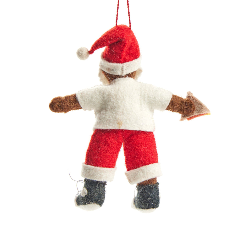 NYC Felt Ornament - Santa Deep Brown