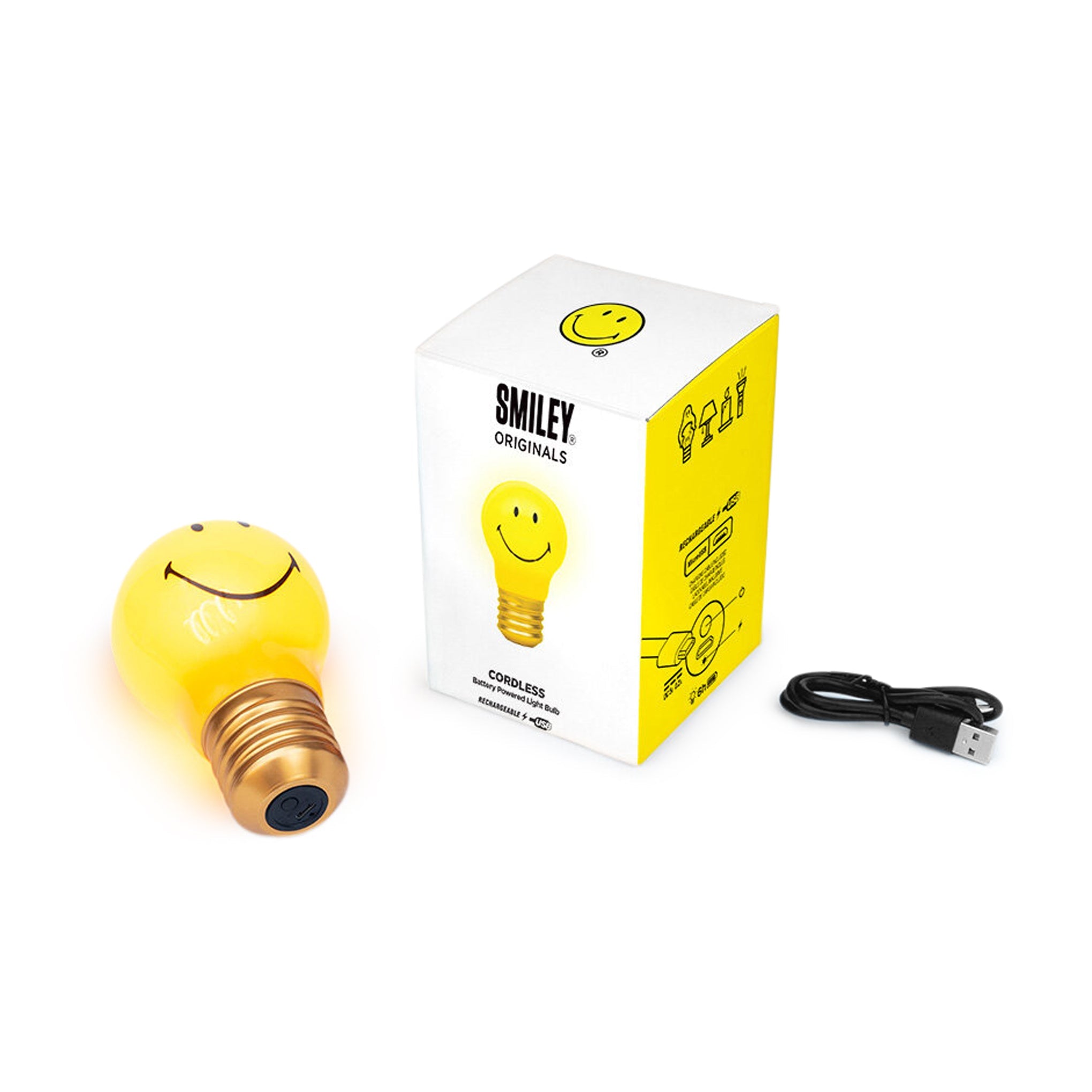 Rechargeable Bulb Light - Smiley