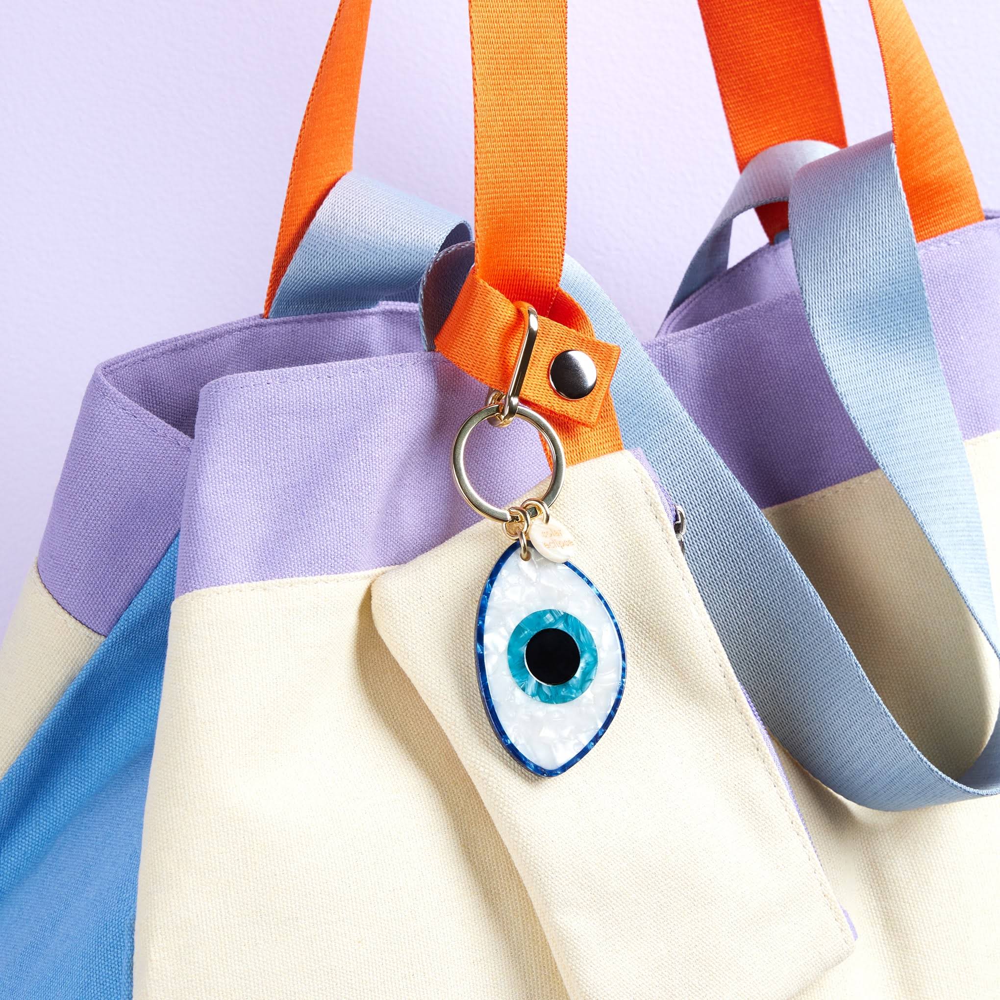 Solar Eclipse Keyring Bag Charm - Evil Eye