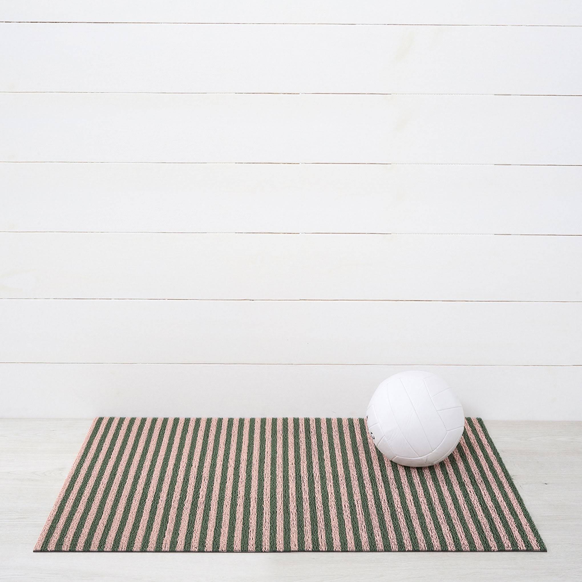 Chilewich Breton Stripe Shag Mat - Malibu