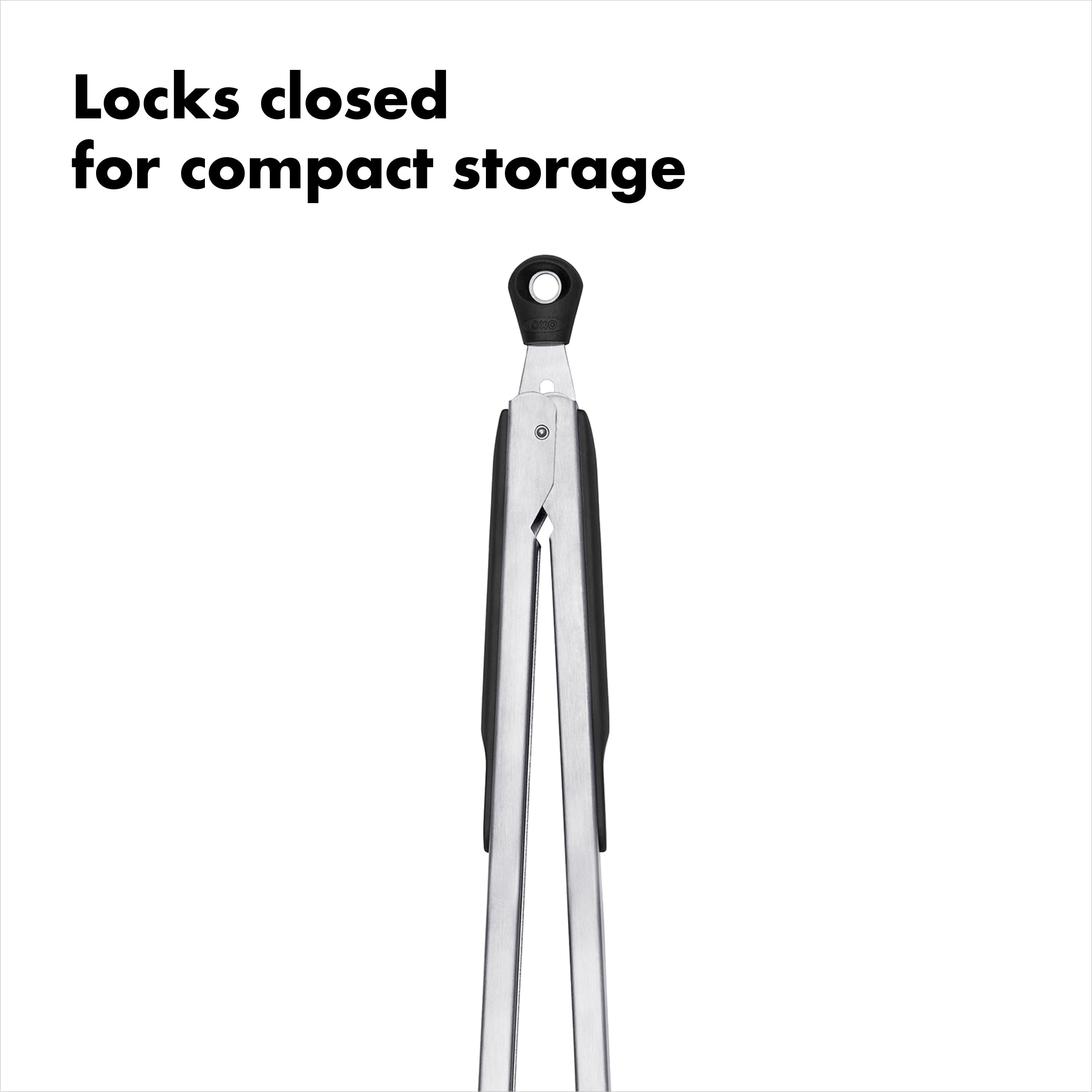 12-inch Food Tongs with Locking Handle