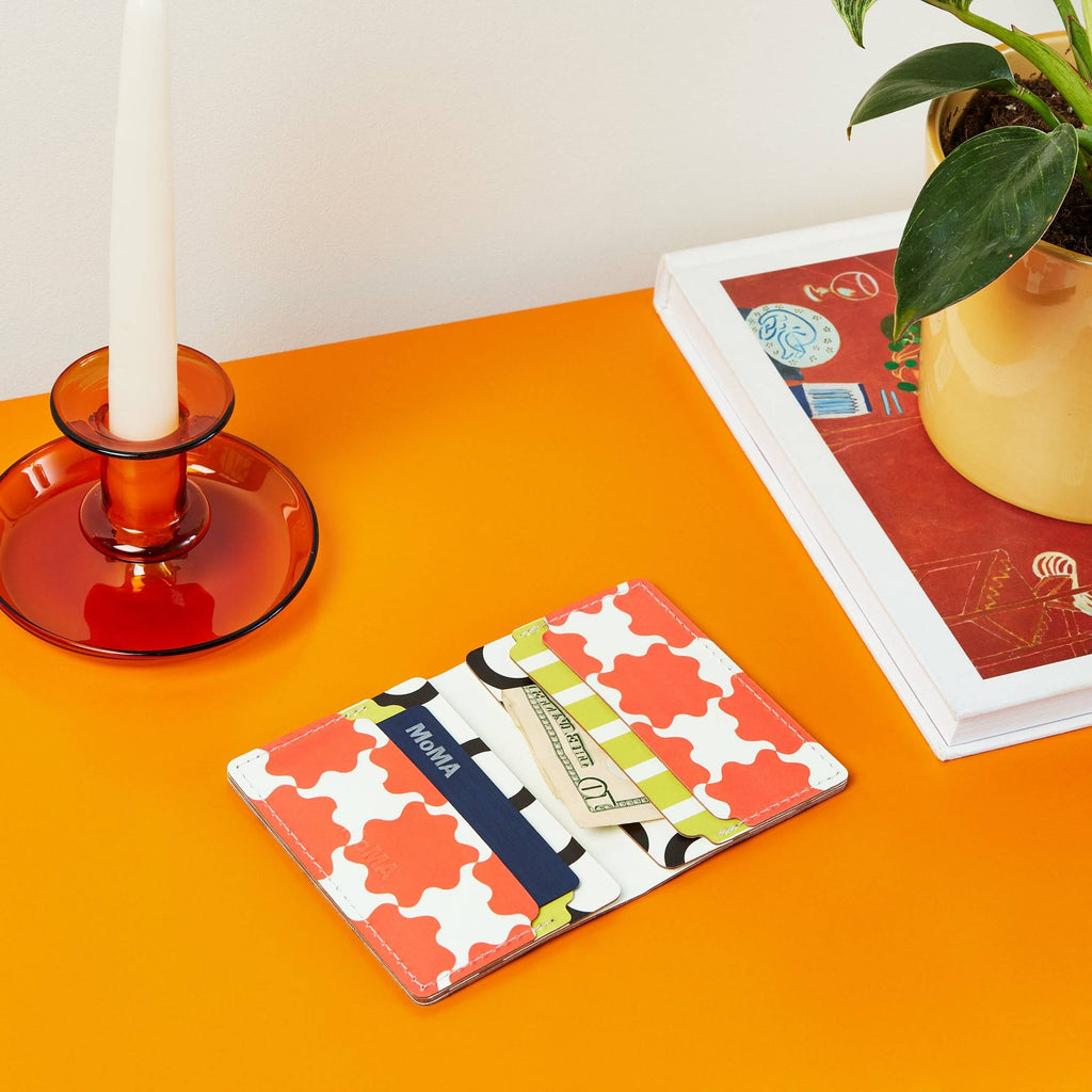 Dusen Dusen Recycled Leather Double Card Holder - Arc