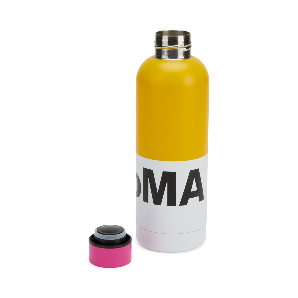 MoMA Logo Water Bottle - Pink/ Yellow