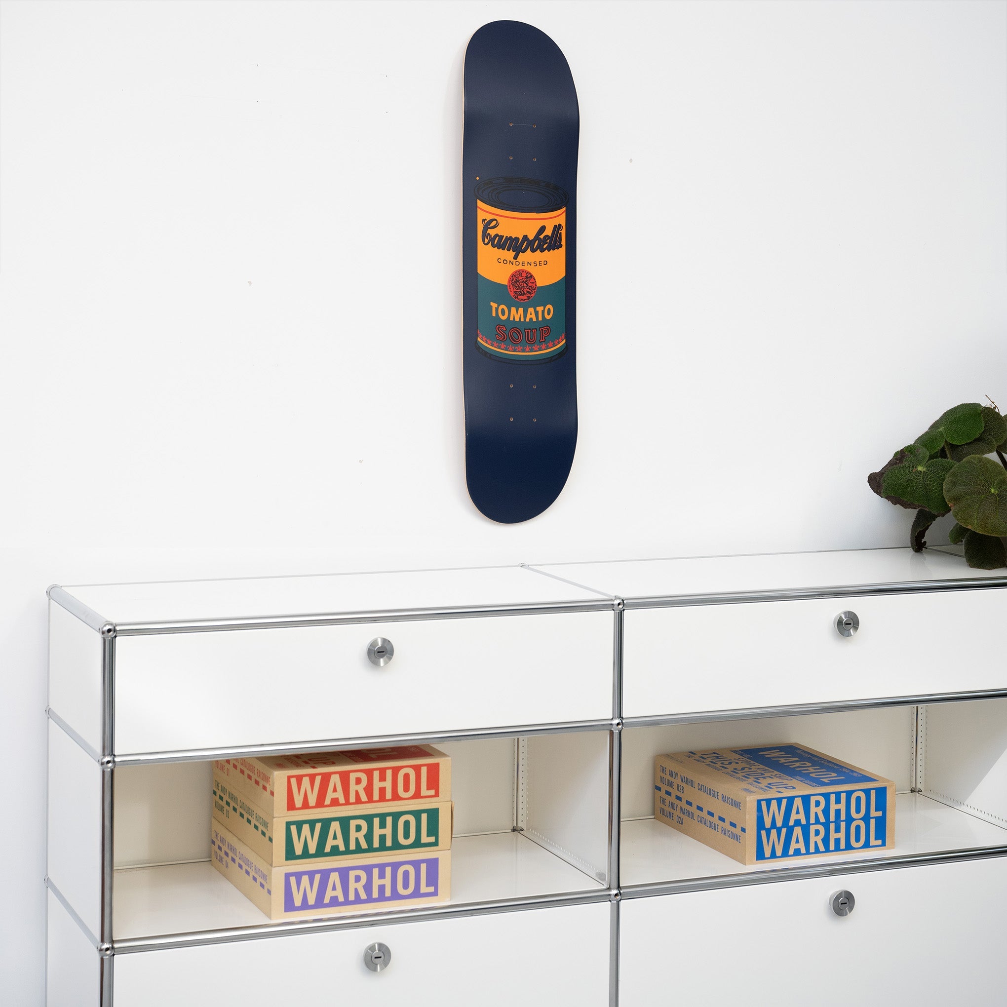 Andy Warhol: Skateboard Colored Campbell's Soup Cans - Teal