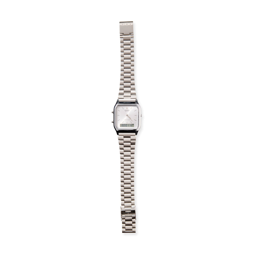 Casio AQ230 Analog Digital Watch - Silver